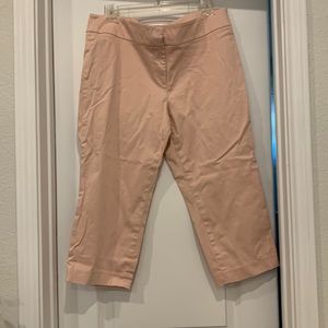 LOFT Pink Cropped Pants